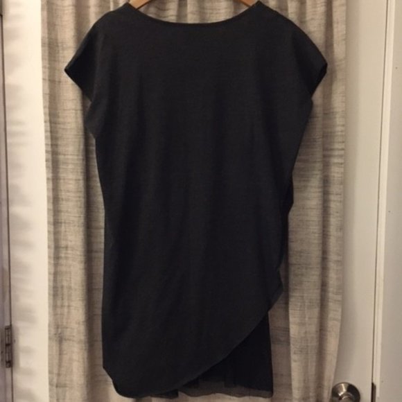 NWOT Catch of the Day Asymmetrical Jersey and Fishnet Lined Top - Picture 2 of 8